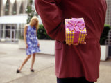 Buy Man with Gift for His Girlfriend at AllPosters.com