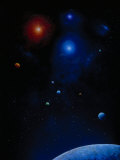 Buy Illustration of Planets and Stars at AllPosters.com