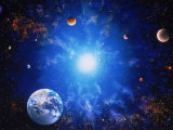 Buy Illustration of Earth and Glowing Star at AllPosters.com