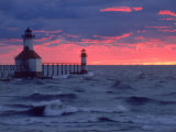 Sunset, Lighthouse, Benton Harbor, MI