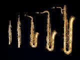 Different Sized Saxophones