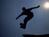 Rollerblader in Mid-Air