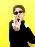 Woman Showing Peace Sign
