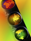 Buy Globes in Traffic Light at AllPosters.com