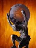 Atlas Statue Holding Up the World