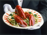 Buy Waiter Serving Plate of Lobster at AllPosters.com