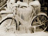 Buy Ice Covered Bicycle, Wisconsin at AllPosters.com