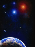 Buy Illustration of Earth and a Planet at AllPosters.com