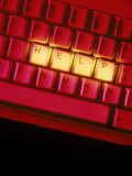 Computer Keyboard with Help Message