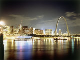 Buy Stlouis Skyline and the Arch at Night at AllPosters.com