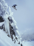 Buy Snowboarding off a Cliff at AllPosters.com