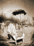 Buy Blurred Image of Chair on Beach, Amelia Island, FL at AllPosters.com
