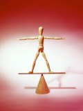 Buy Wooden Figure on Balance Board at AllPosters.com