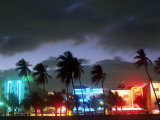 View of South Beach at Night, Miami, FL