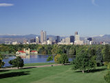 Skyline and Rocky Mts, Denver, Colorado