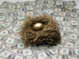 Buy Golden Egg Surrounded by Dollars Bills at AllPosters.com