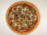 Buy Pizza with Onions, Olives, Peppers and Pepperoni at AllPosters.com