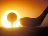 Teeing Up at Sunset