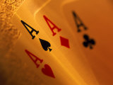 Four Aces in a Hand of Playing Cards