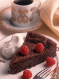 Chocolate Cake with Raspberries