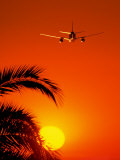 Buy Airplane Flying Over Sunrise at AllPosters.com