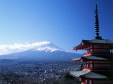 Buy Pagoda and Mt. Fuji, Japan at AllPosters.com