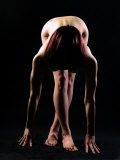 Buy Back Lit Nude Woman Bending Down at AllPosters.com