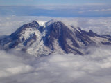 Aerial of Mt. Rainier, Washington State
