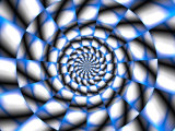 Buy Abstract Blue and White Spiral Design at AllPosters.com