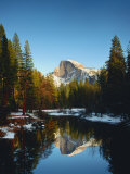 Half Dome Reflected in Merced River, Yosemite National Park Photographic Print