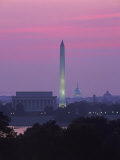 Buy Lincoln & Washington Memorials, Dawn, DC at AllPosters.com