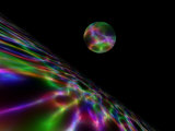 Buy Abstract Bubble Over Multi-Colured Liquid Against Black Background at AllPosters.com