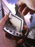 Buy Hand Holding Palm Pilot M500 with Cell Phone at AllPosters.com