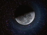 Moon and Stars Photographic Print