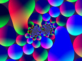 Buy Multi-Coloured Abstract Fractal Pattern with Circular Shapes and Blobs at AllPosters.com