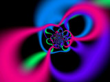 Buy Abstract Pink, Blue and Green Patterns on Black Background at AllPosters.com