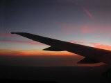 Winging Over Sunset from 30,000 Feet