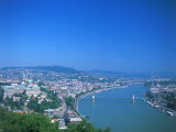 Buy Aerial View of Gellert Hill, Budapest, Hungary at AllPosters.com