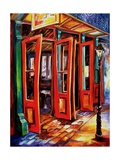 Big Red Doors In The French Quarter