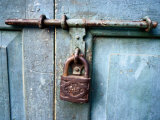 Buy Close View of an Old Padlock at AllPosters.com