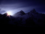 Buy The Sun Rising over Snow-Covered Mount Everest at AllPosters.com