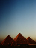 Distant View of the Pyramids of Giza