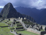 The Inca Ruins of Machu Picchu High in the Andes Mountains