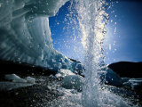 Buy Water Splashes over a Sheet of Ice on Wolf Creek at AllPosters.com