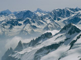 A View of the Swiss Alps from Col Du Chardonnet, Mount Blanc Region