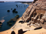 Ramses Temple and the Nile Shoreline at Abu Simbel