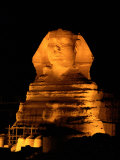 The Great Sphinx Illuminated at Night