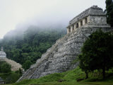 Misty View of the Temple of Inscriptions