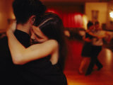 A Couple Tango in a Loving Embrace