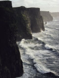 Waves Pound the Cliffs of Moher